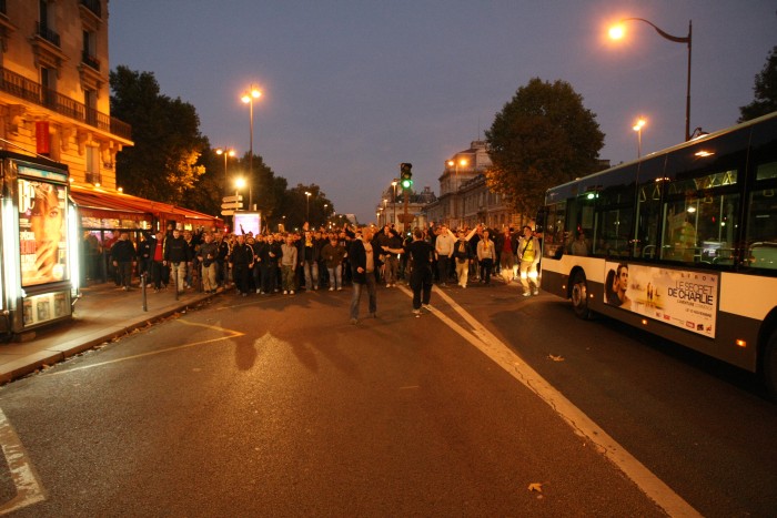 The march through the city